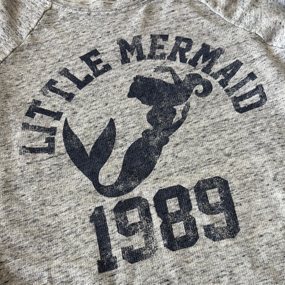 Gray Disney Little Mermaid 1989 Sweatshirt - Picture 2 of 3